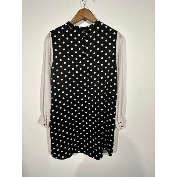 Zara basic polka dot dress sz medium - Picture 9 of 9